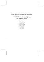 A Charter for Social Justice: A contribution to the South African Bill of Rights debate