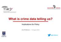 Presentation: What is crime data telling us? - Implications for Policy | by Jean Redpath