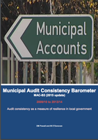 Municipal Audit Consistency Barometer MAC-B3 (2015 update) 2009/10 to 2013/14: Audit consistency as a measure of resilience in local government