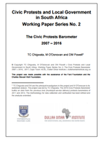 Civic Protests and Local Government in South Africa Working Paper Series No. 2