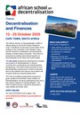 Applications Now Open: African School on Decentralisation 2025