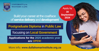 Call for Applications: Postgraduate Diploma in Public Law, focusing on Local Government - 2025 intake