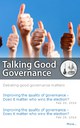 Talking Good Governance – Because good governance matters