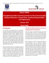 POLICY BRIEF: Leveraging Public Food Procurement for Non-communicable Diseases (NCD) Prevention in South Africa: Responsibilities and Opportunities